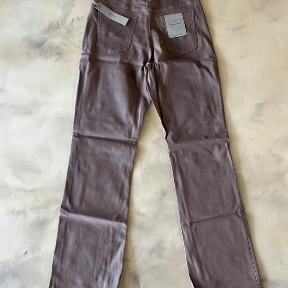 Denim - Hudson Jeans Coated Waxed Denim Straight Leg Dark Tan NWT Sz 26